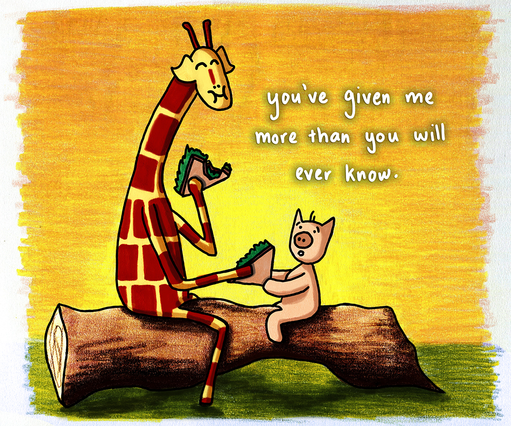 November 23, 2016 – You've given me | Motivating Giraffe, image size:1000x833